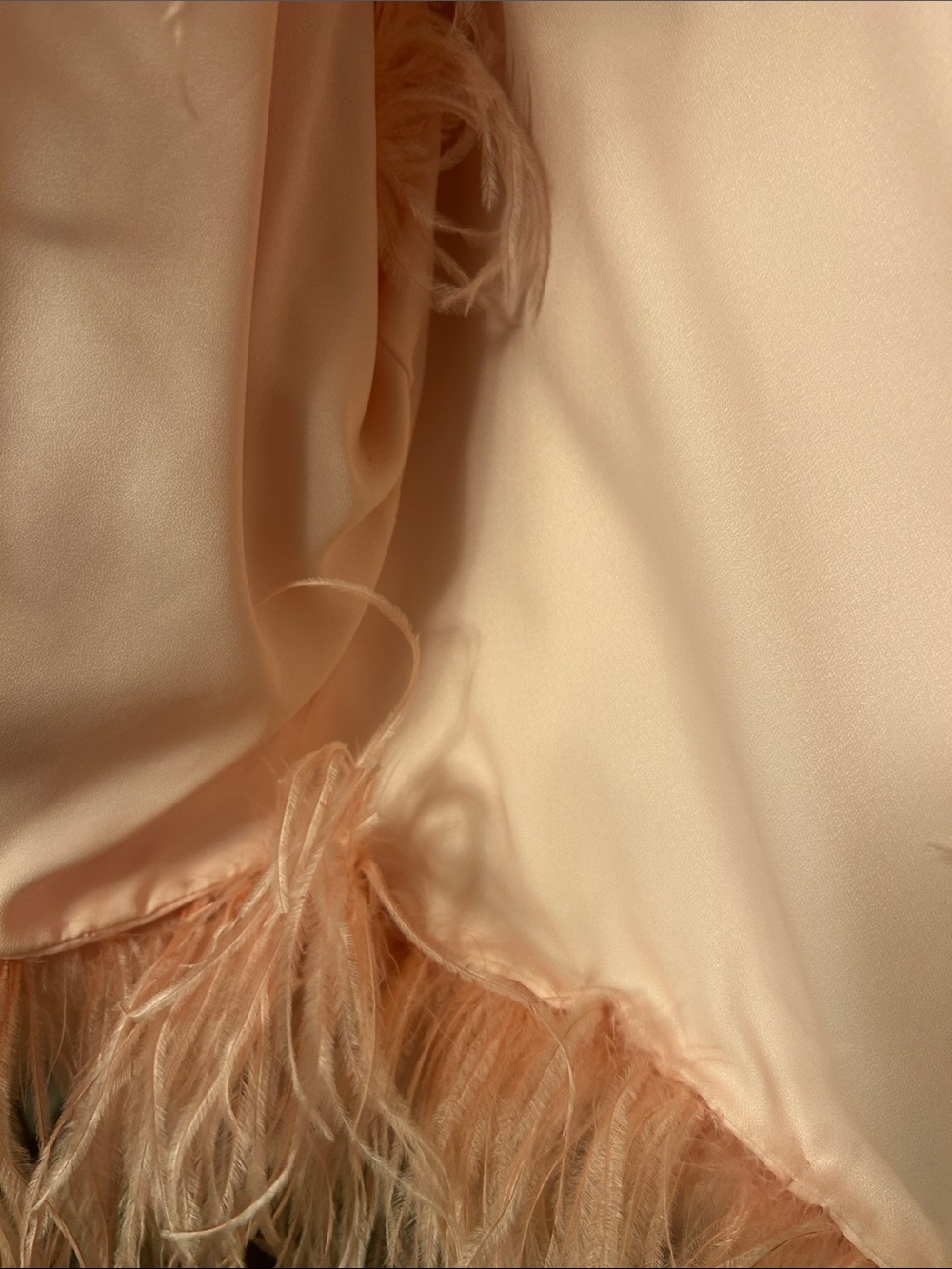 Bill Tice Ostrich Feather Pink Jacket Vest Vintage Hollywood xoxo - Picture 4 of 6
